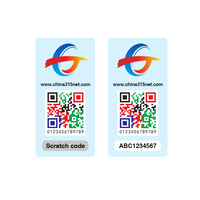 Étiquettes de sécurité personnalisées Anti-contrefaçon Numéro de grattage Vérification Code QR 3D Anti-effraction Autocollants pour la protection des produits de marque
