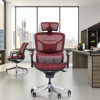 Chaise de bureau pivotante en maille moderne pour hôpital et école avec support lombaire réglable Confort Design ergonomique Garantie de 3 ans