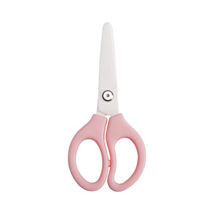 Tijeras de cerámica de color rosa y morado con cabeza recta para cortar alimentos en la cocina, uso doméstico, hoja de circonia - Product Image 2