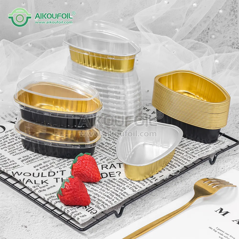 Disposable Other Shape Aluminum Foil Food Tray Food Grade Roasting Container Baking Plate