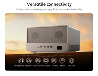 Proyektor LED WIFI CRE U1 800ANSI 4K LCD Home Theater Beamer dengan Speaker Stereo 8W Terintegrasi, Android 11, Dukungan 3D