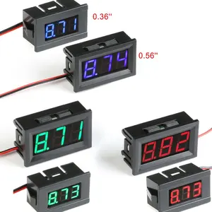 Mestek — tension 2 fils DC 4.5V à 30V, testeur de batterie de moto et de voiture, Mini affichage LED, voltmètre numérique de 0.56 pouces