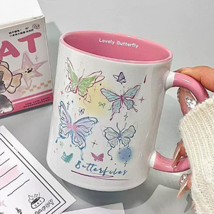Tazas de Cerámica de Diseño Moderno de 11 oz al por Mayor, Porcelana Blanca Lisa, Impresión de Serigrafía, Logotipo Personalizado, Uso Promocional, Café, Té - Product Image 4
