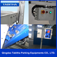 Tabitha TTPP606L, élévateur hydraulique pour voitures à deux poteaux en acier de luxe, avec commande par bouton, homologué CE, capacité de charge de 2700 kg, garantie de 5 ans