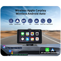 SUNWAYI inalámbrico CarPlay Android Auto Player coche camión reposacabezas Monitor 1080P cámara trasera espejo BT USB FM DVR Monitor de coche