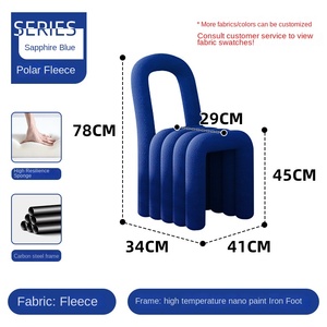 <span class=keywords><strong>Silla</strong></span> de Maquillaje con Respaldo de Arco Metálico y Asiento Acolchado, Diseño Moderno y Simple para Dormitorio de Niñas, Muebles para el Hogar, Esponja de Espuma de Alta Elasticidad - Product Image 5