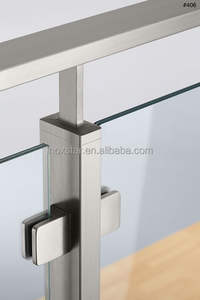 <strong>square</strong> Notch in Glass Clamp Balcony Staircase Railings Stainless Steel <strong>square</strong> Glass Clamp - Product Image 6