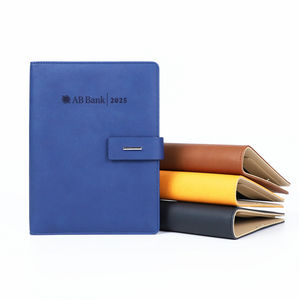 Carnet de notes A5 en cuir PU avec 6 anneaux, rechargeable, personnalisable avec logo, pour la planification et le journalisation – Vente en gros - Product Image 1