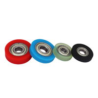Rouleau à roulement moulé en polyuréthane PU62520-5 5x20x5mm, roue en caoutchouc avec revêtement en polyuréthane PU