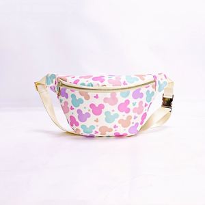 กระเป๋าคาดเอวไนลอนสีสันสดใส ขนาดใหญ่ สายยาว พิมพ์ลายทั้งใบ ดีไซน์รูปหนู สำหรับกิจกรรมกลางแจ้ง ปิดด้วยซิป พกพาสะดวก - Product Image 1