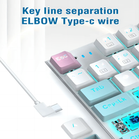 Penjualan laris Keyboard gaming TKL lampu latar RGB terlaris Keyboard Gaming mekanis lampu latar untuk Pc Gamer