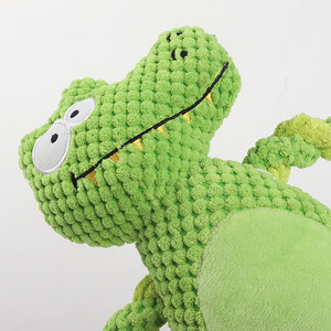 Peluche pour chien, jouet de dinosaure, vert, Durable, en peluche, chiot, pour jouer, à mâcher, nouveauté - Product Image 4