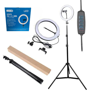 Nhà Máy Bán buôn 10 inch LED ánh sáng bên phải tiktok vòng ánh sáng đèn với đứng cho nhiếp ảnh và trang điểm Selfie - Product Image 1