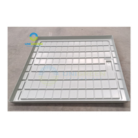 Table de culture hydroponique 4x4 FT en ABS, étanche, avec valve de drainage pour système hydroponique de serre commerciale