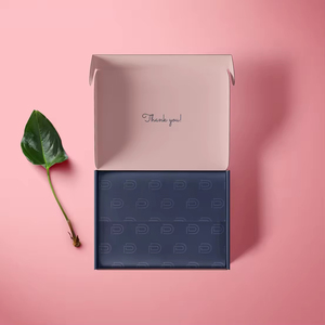 Miễn phí Mẫu Đen tái chế các tông thư vận chuyển thư mục với dập nổi thanh lịch đóng gói quà tặng - Product Image 5