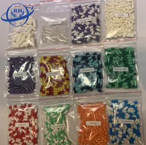 Capsules en kératine vides, 100 pièces, rigide