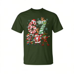 T-shirt de Noël Dabbing Santa Elf Friends pour garçons et filles, vêtements de vacances de Noël - Product Image 2