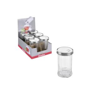 Metaltex Dosito Glass <b>Spice</b> <b>Jar</b> 6 Pack With Metal Lid For Kitchen Storage - Product Image 1