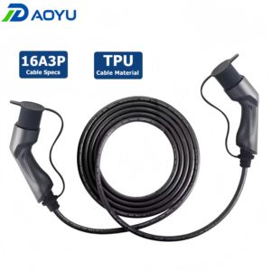 Nuevo Cable de Carga para Vehículos Eléctricos Daoyu 16A Tipo 2, 3 Fases, IEC62196 2 TPU, 5M, CA Nivel 2, Ecológico, OEM - Product Image 1