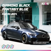 Autocollant de carrosserie automobile fabriqué en Chine, matériau PVC, noir diamant, bleu fantaisie, vinyle auto-adhésif, imperméable, anti-rayures