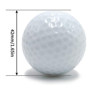 Balles d'entraînement <span class=keywords><strong>de</strong></span> <span class=keywords><strong>golf</strong></span> à 2 couches personnalisées en usine Balles d'exercice en gros à noyau en caoutchouc recouvert <span class=keywords><strong>de</strong></span> Surlyn pour practise - Product Image 2