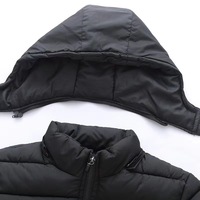 Veste matelassée d'hiver épaisse à fermeture éclair à col montant pour hommes 2025 nouveau écologique