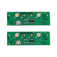 Placa de Luz LED / Placa de Luz RGB, Apta para Chimeneas Eléctricas, LED SMD/DIP, Monocromática, Multicolor, PCB PCBA