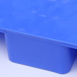 Paleta de Plástico Hengfeng 1210 Plana de Nueve Patas Azul con Entrada de 4 Vías de Una Sola Cara para Uso en Logística de Almacén y Fábrica - Product Image 3