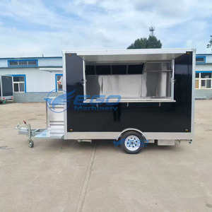 2026 White/black Cheap <b>Concession</b> Street Food <b>Trailer</b> Ice Cream Food Cart Street Mobile Food Truck for Sale - Product Image 2