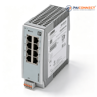 2702324 FL SWITCH 2008 Commutateur Ethernet industriel géré 8 ports RJ45 10/100 Mbps Rail DIN Commutateur réseau PROFINET