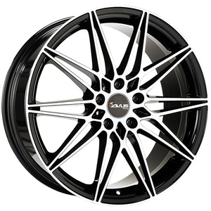 CERCHI in LEGA AC-MB5 8x19 5x120 ET 30 <b>BLACK</b> <b>POLISHED</b> CB 72.6 13.63kg - Product Image 1