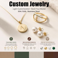 Collar Personalizado al por Mayor, Fabricante OEM de Acero Inoxidable 316L, Colgante Personalizado con Logotipo para Joyería
