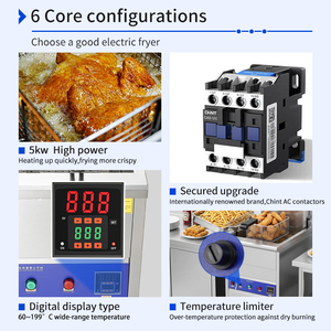<span class=keywords><strong>Friteuse</strong></span> électrique commerciale numérique 20L pour restaurant, <span class=keywords><strong>friteuse</strong></span> électrique verticale 30L pour frites, poulet frit et équipement de friture - Product Image 4
