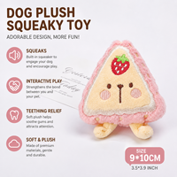 Jouets en peluche pour chiens et chats, imitation collation, avec son intégré, coutures délicates, peluche courte et douce, accessoires de jeu anti-stress