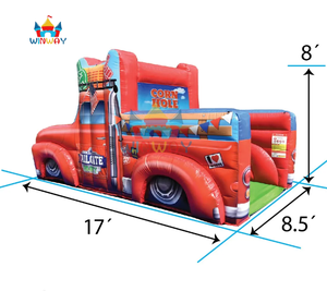 Structure gonflable commerciale pour événements sportifs : jeu de camionnette avec Cornhole et lancer de tasses pour fêtes en plein air - Product Image 4