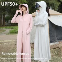 Blus Pelindung Sinar Matahari Musim Panas Wanita YHY Lengan Panjang Ultra-ringan Bernapas Tipis Poliester Sutra Es
