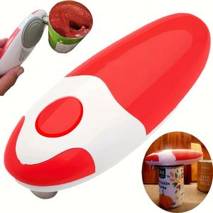 Ouvre-boîte électrique multifonctionnel automatique en acier inoxydable et plastique, pour bocaux et bouteilles, à une seule touche, sans danger pour les aliments - Product Image 3