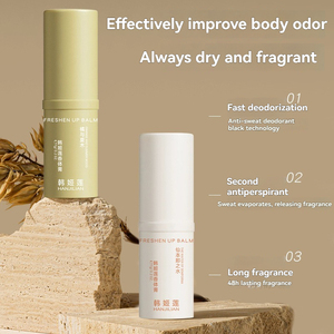 Parfum solide frais non collant Gel éliminant les odeurs corporelles Parfum longue durée Absorption physique de la sueur <span class=keywords><strong>Baume</strong></span> parfumé solide - Product Image 4