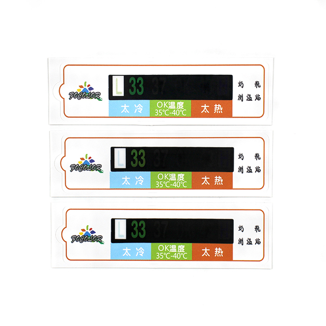 Design Strip Sticker Baby Milk Bottle Temperature Thermometer