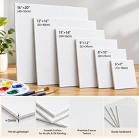 Panneaux de toile vierges OEM pour peinture acrylique DIY, planches de toile en gros pour adultes, soirées de peinture et projets d'art et d'artisanat