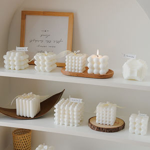 Candela Aromaterapica Creativa a Forma <span class=keywords><strong>di</strong></span> <span class=keywords><strong>Cubo</strong></span> <span class=keywords><strong>di</strong></span> <span class=keywords><strong>Rubik</strong></span> <span class=keywords><strong>Bianco</strong></span>, Stile Instagram Semplice, Buona Fragranza per l'Atmosfera <span class=keywords><strong>di</strong></span> Casa e Camera da Letto - Product Image 2