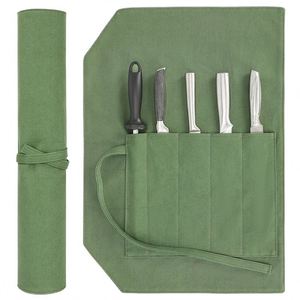 Organisateur de couteaux en toile cirée, étui à couteaux de chef, vente en gros d'usine BSCI, produit très demandé - Product Image 1