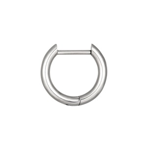 Aros de Titanio en Forma de D, Unisex, Ligeros, para Uso Diario, Diseño Elegante con Aguja Recta, Joyería de Titanio G23 para Perforación de Oreja - Product Image 1