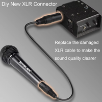 Conectores XLR de Alta Calidad de 3 Pines OFC Macho y Hembra, Conector de Audio para Micrófono DMX, Alta Conductividad, Ultra Bajo Ruido