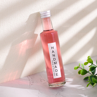 Bouteille de vin en verre mince de 50 ml avec bouchon à vis pour whisky, vodka, gin, boissons beauté, shots de collagène – Étiquette personnalisée disponible