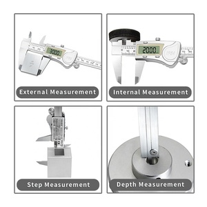 <span class=keywords><strong>Calibrador</strong></span> Digital <span class=keywords><strong>Vernier</strong></span> con Pantalla LCD Grande, Resistente al Agua IP54, 0-150 mm/6 Pulgadas, Herramientas de Medición de Acero Inoxidable para Metal Electrónico - Product Image 5