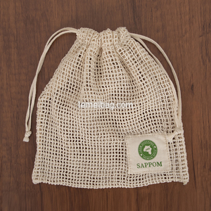 Túi Mua Sắm Sản Xuất Lưới Cotton Tái Sử Dụng Bán Sỉ Túi Lưới Thân Thiện Với Môi Trường Giặt Được Để Đựng Rau Củ Trái Cây Rau Củ - Product Image 2