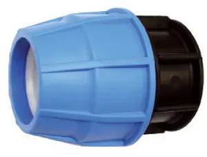 Raccords à compression HDPE haute pression 63mm Embout lisse PP résistant aux produits chimiques pour tuyau de prix de gros agricole - Product Image 3