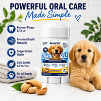 Gel nettoyant pour dents de chien, antibactérien, écologique, saveur beurre de cacahuète, pour soins dentaires quotidiens