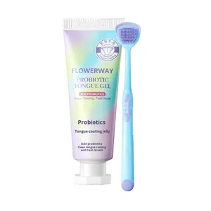 Hiệu quả lưỡi sạch kem Probiotic sơn gel mà Freshens hơi thở và loại bỏ mùi hôi lưỡi <span class=keywords><strong>scraper</strong></span> sản phẩm - Product Image 5